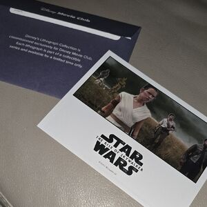 Star Wars Lithograph with Black and White Accents